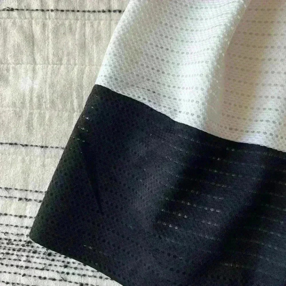 Forever 21  Women’s Black White Summer Pleated Preppy Prep Box Pleat Skirt Small - Picture 2 of 5